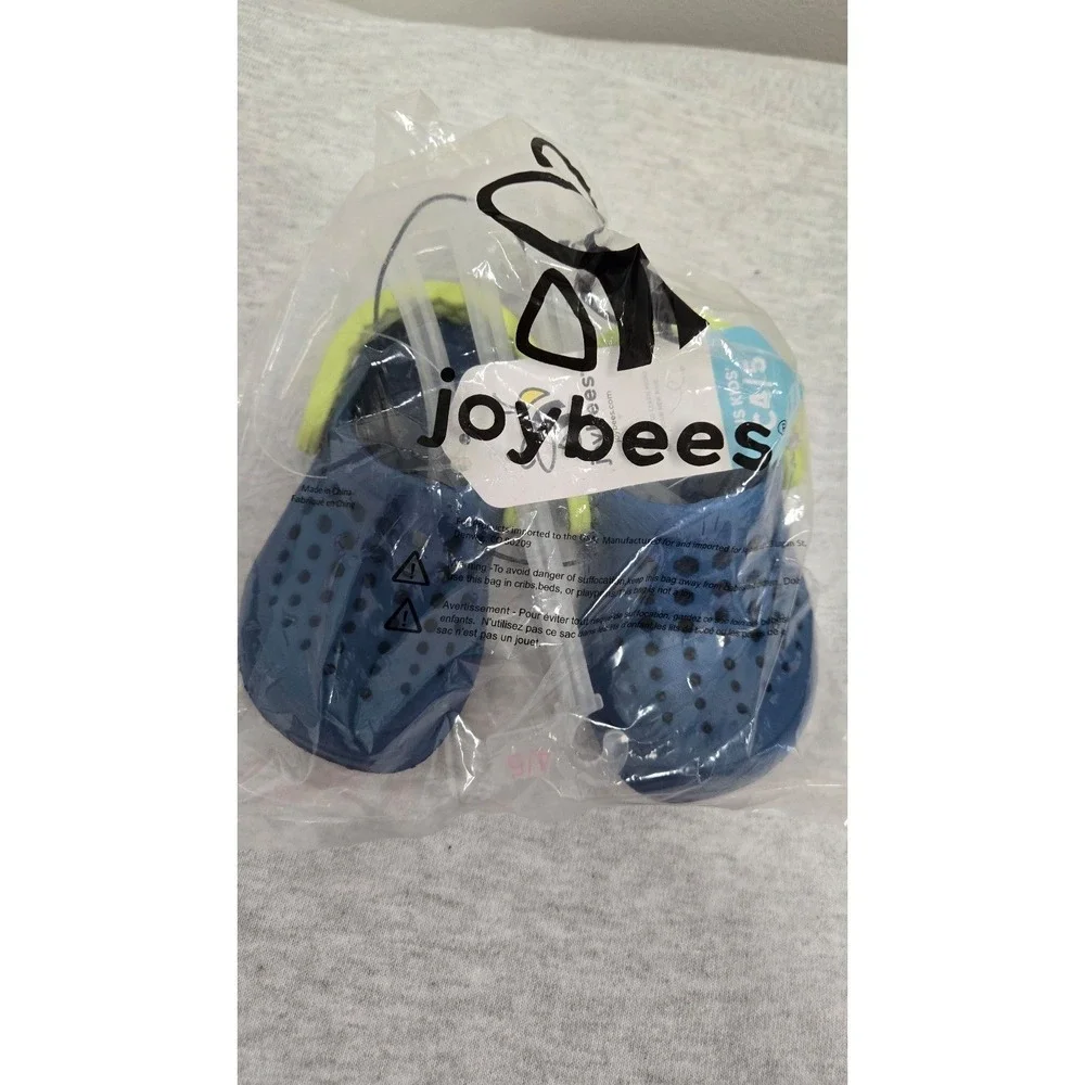 Baby Joybees blue and green. size:C4/5 UK: C3/4 clogs #clogs #summer